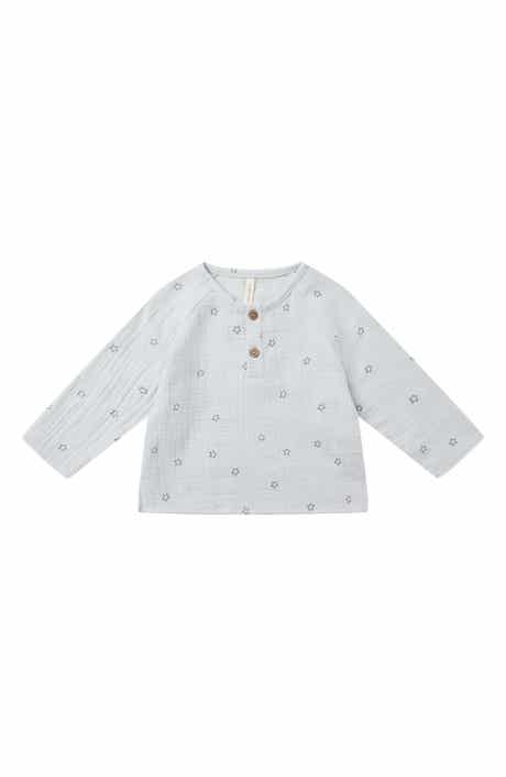 Kids' Zion Organic Cotton Gauze Henley Shirt