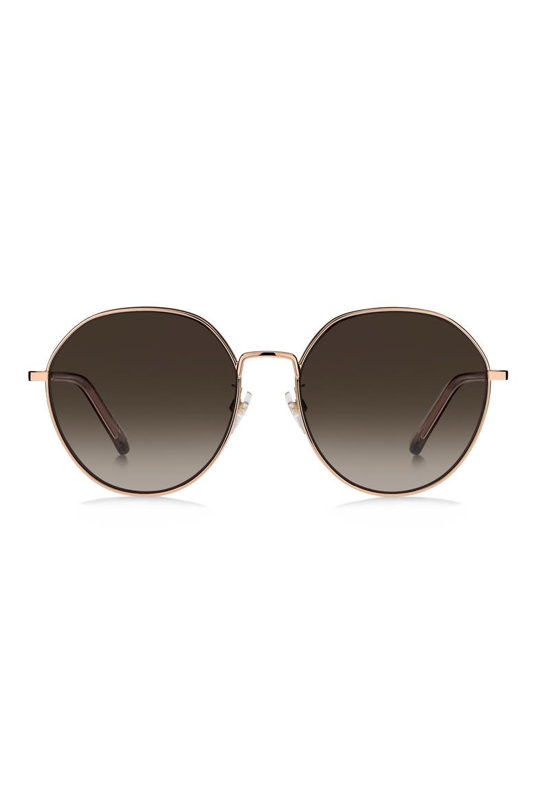 MARC 830/F/S 58mm Round Sunglasses, Main, color, GOLD