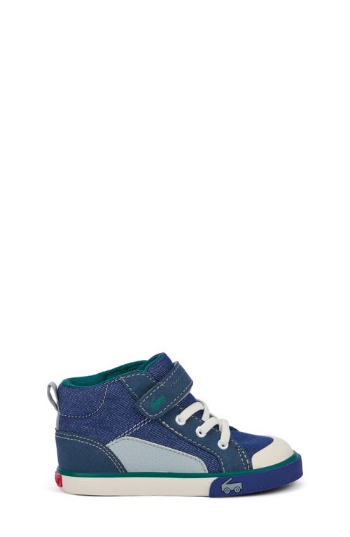 See Kai Run Kids' Dayton High Top Sneaker In Blue