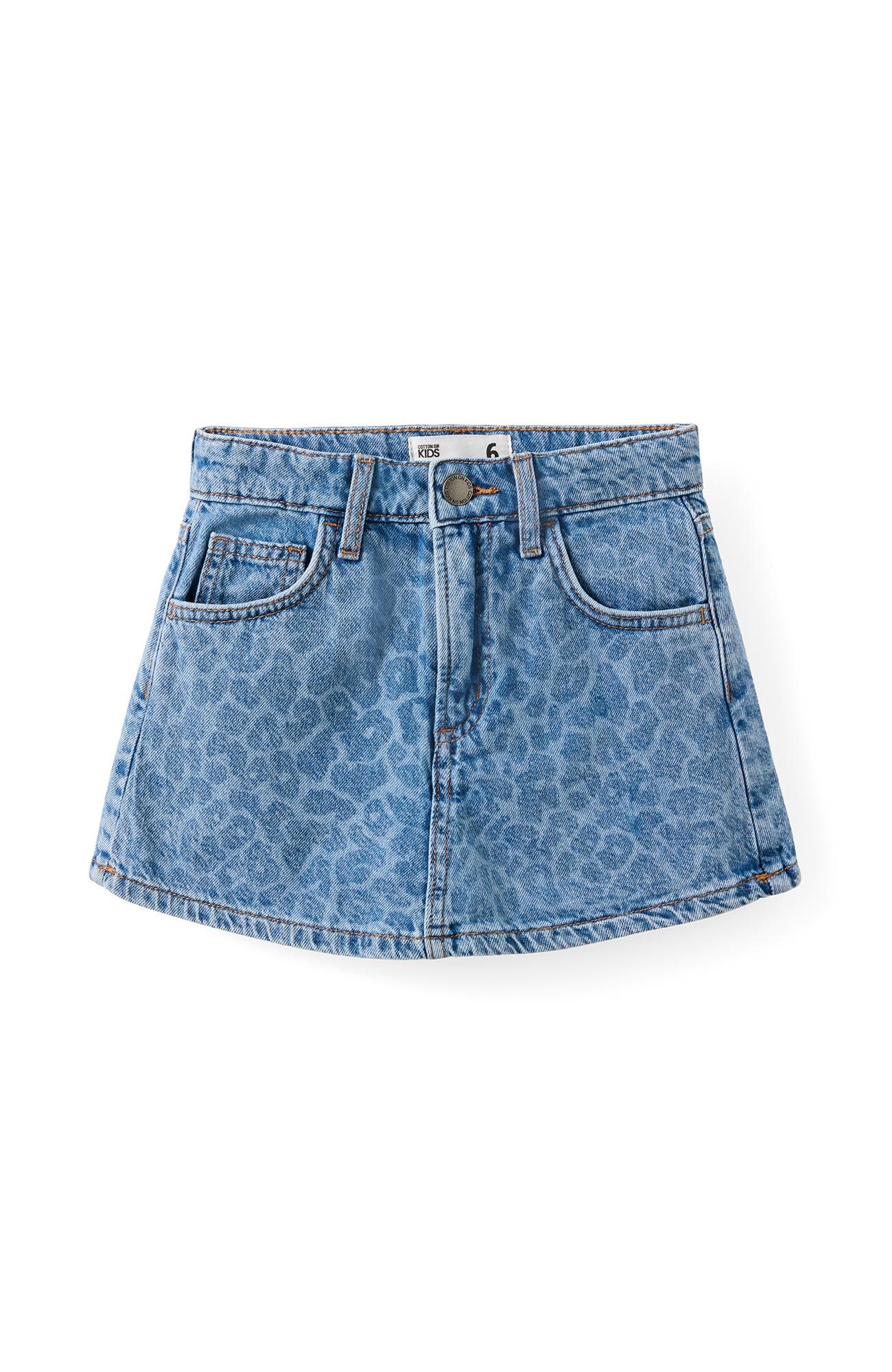 Blue Haven Mid Blue Leopard