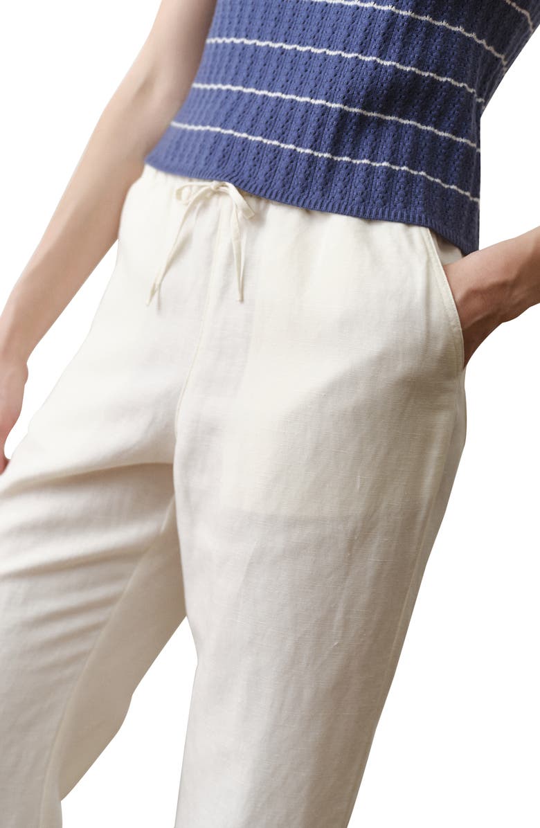 Marine Layer Drawstring Linen Blend Pants, Alternate, color, 