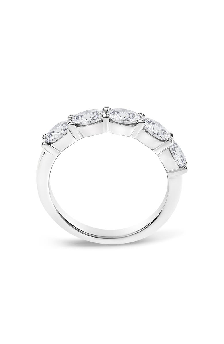 Haus of Brilliance 14K White Gold 1 1/4 Cttw Lab Grown Oval East West Band Ring, Alternate, color, White Gold