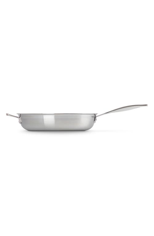 Le Creuset 3-ply Stainless Steel Non-stick Frying Pan With Helper Handle 30 Cm In Stainless Steel