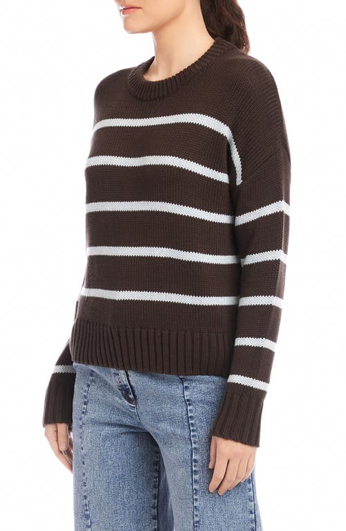 Fifteen Twenty Luca Stripe Crewneck Sweater In Multi
