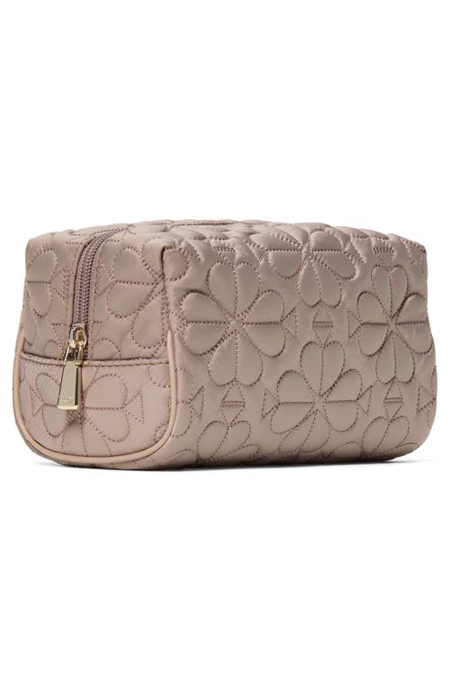 Kate Spade New York Small Tilly Quilted Fabric Cosmetics Case In Gray