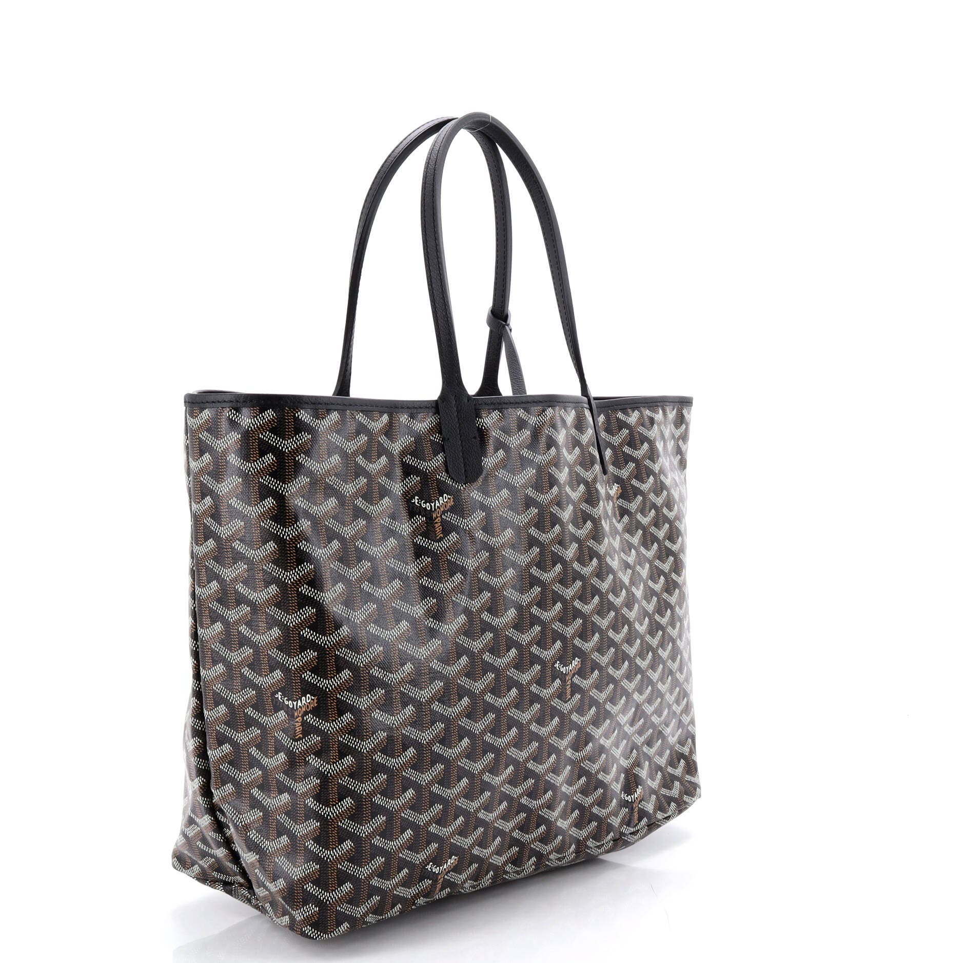 Pre-Owned Goyard Saint Louis Tote Coated Canvas PM, Alternate, color, Black