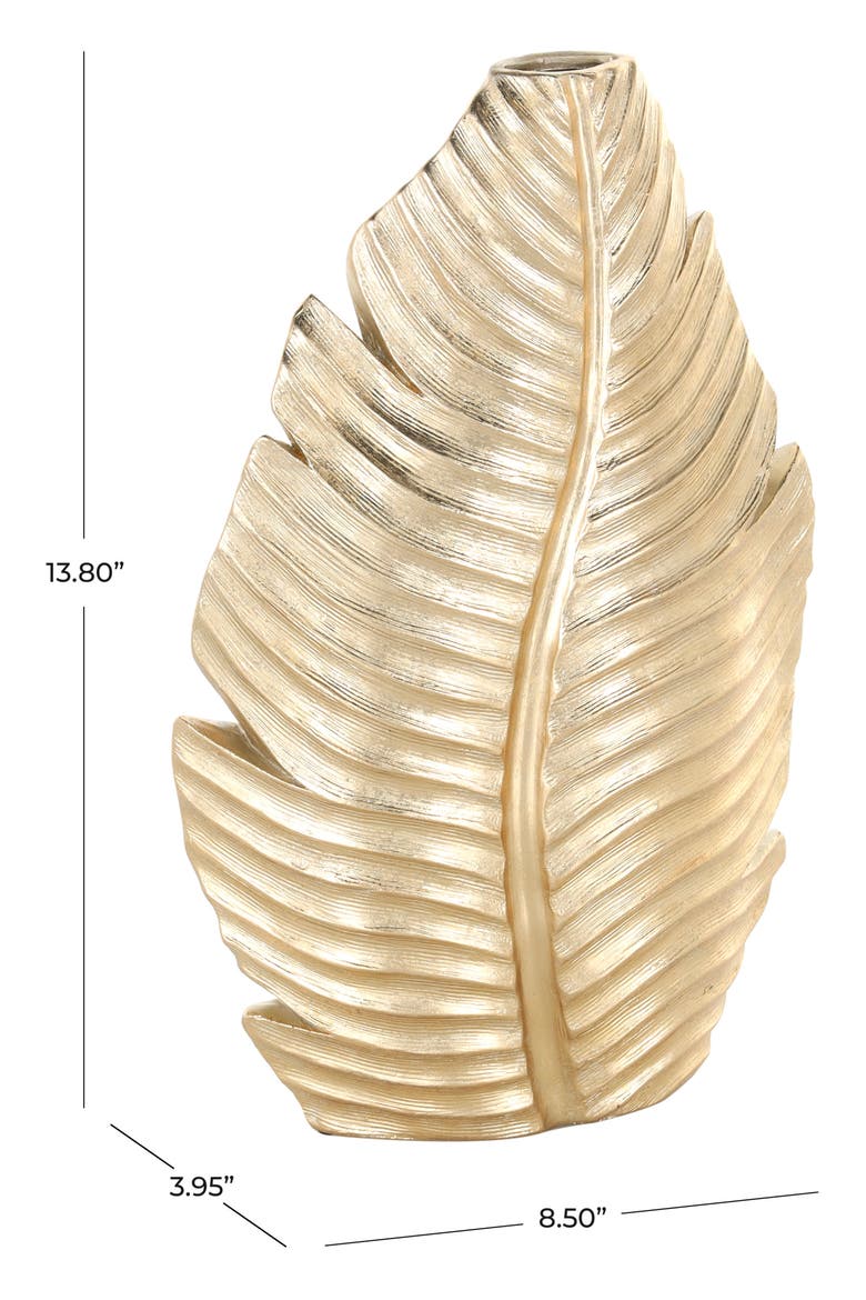 Polystone Vase, Alternate, color, GOLD