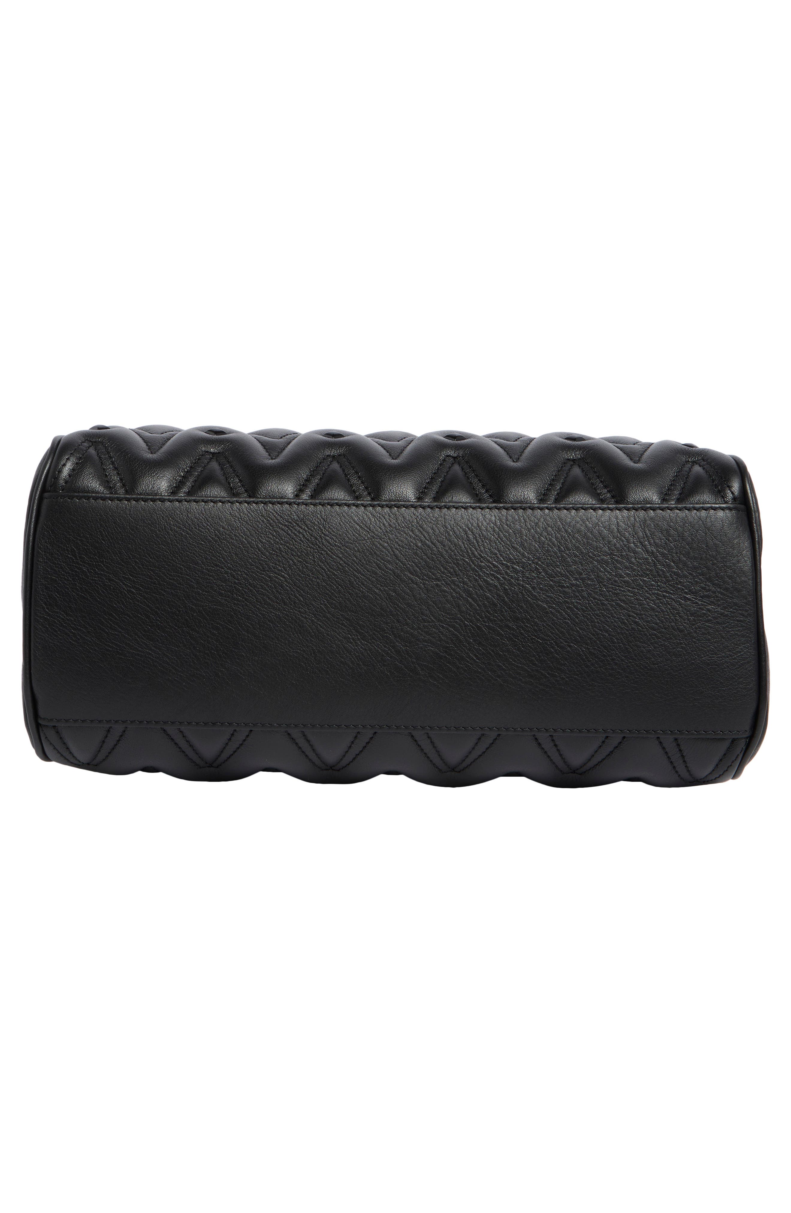 VALENTINO BY MARIO VALENTINO Angelina Diamond Quilted Leather Tote Bag, Alternate, color, Black