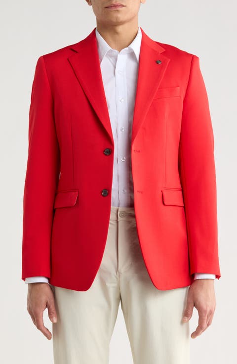 Slim Fit Cotton Blend Blazer