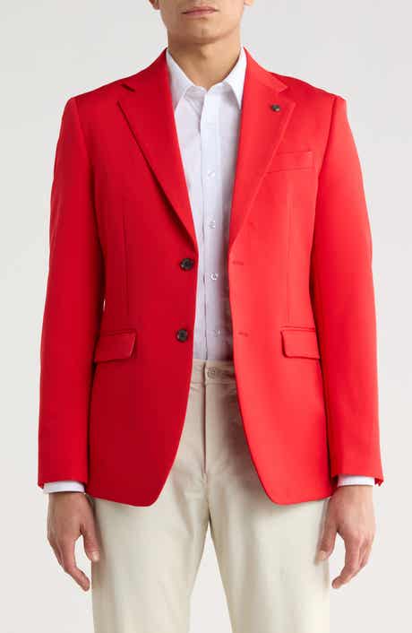 T.R. PREMIUM Slim Fit Cotton Blend Blazer