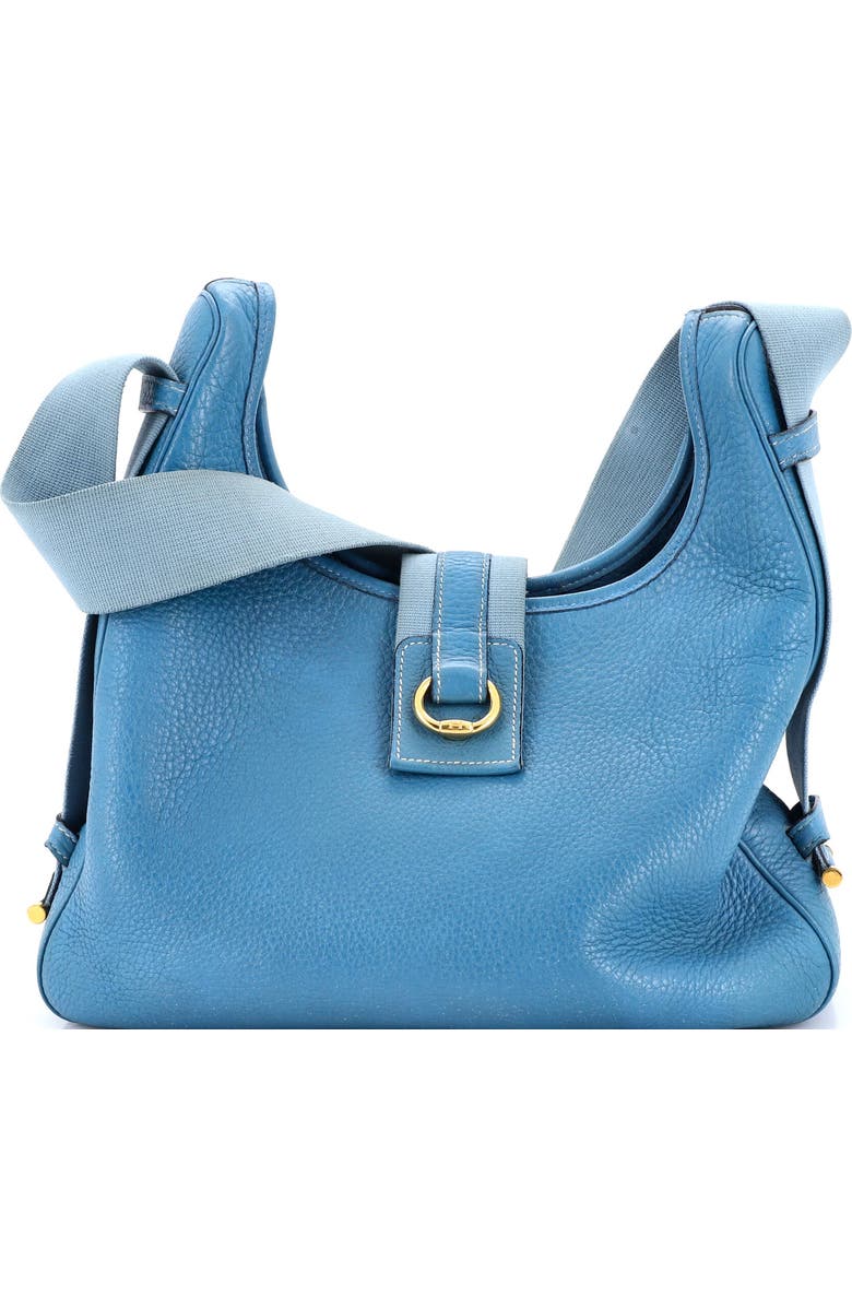Pre-Owned Hermes Tsako Shoulder Bag Clemence, Main, color, Bleu Jean
