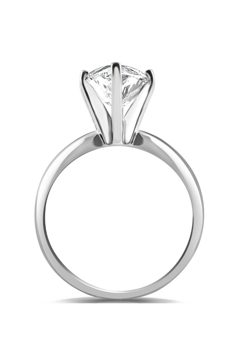 3Ct Gold Certified Lab Grown Marquise Diamond Engagement Ring, Alternate, color, 14k White Gold