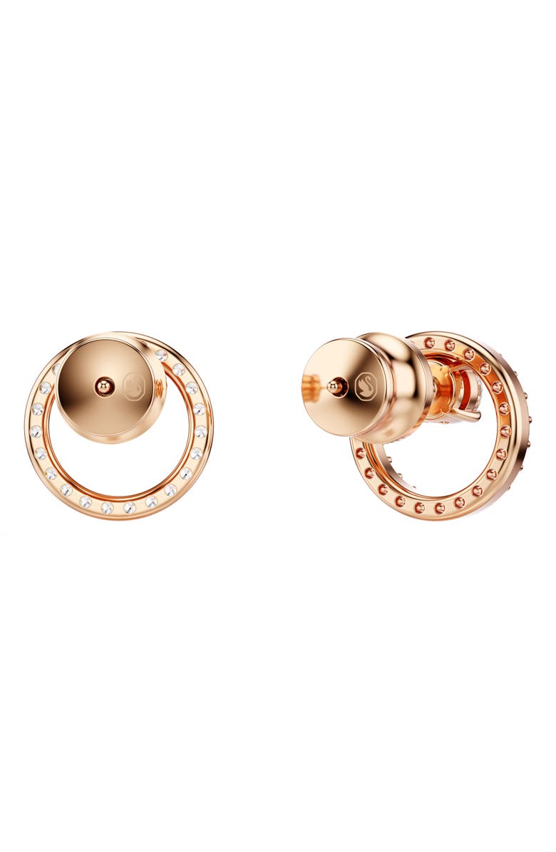 Swarovski Constella Drop Earrings, Alternate, color, Rose Gold