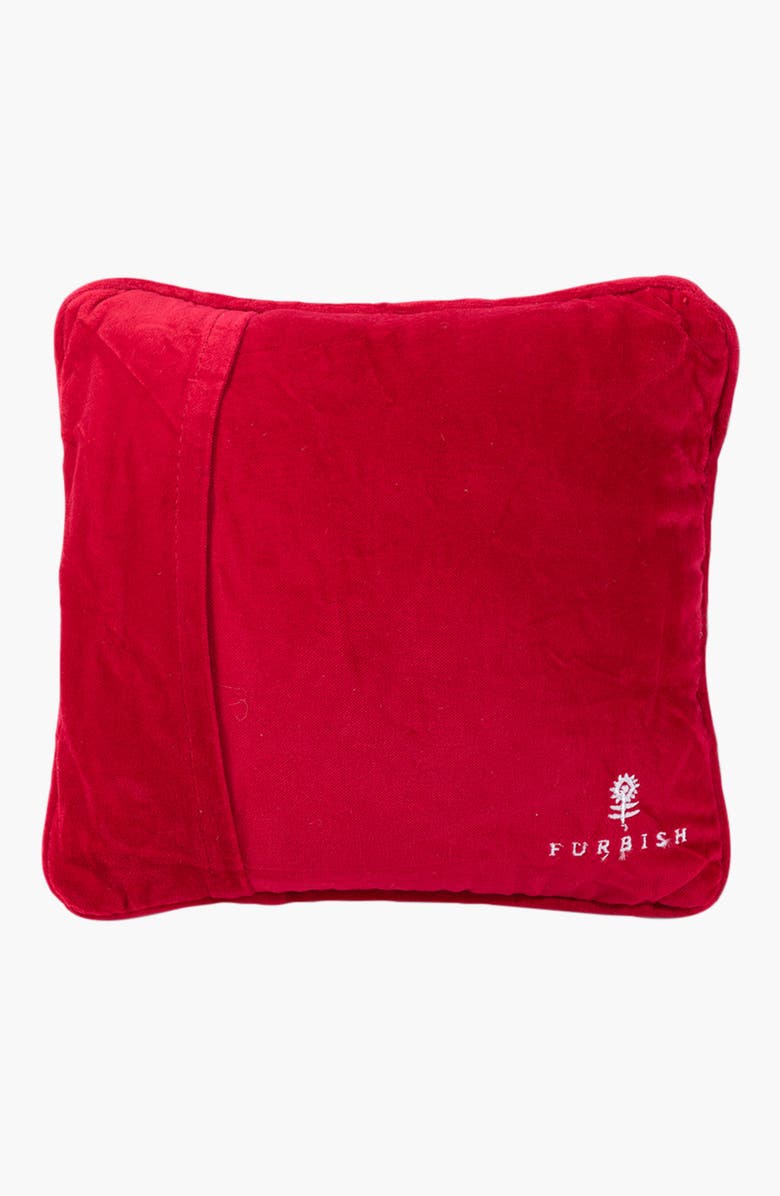 Furbish Festive AF Needlepoint Pillow, Alternate, color, 