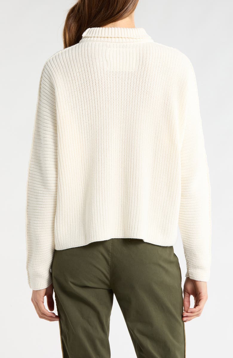 Frank & Eileen Montecito Turtleneck Sweater, Alternate, color, Ivory