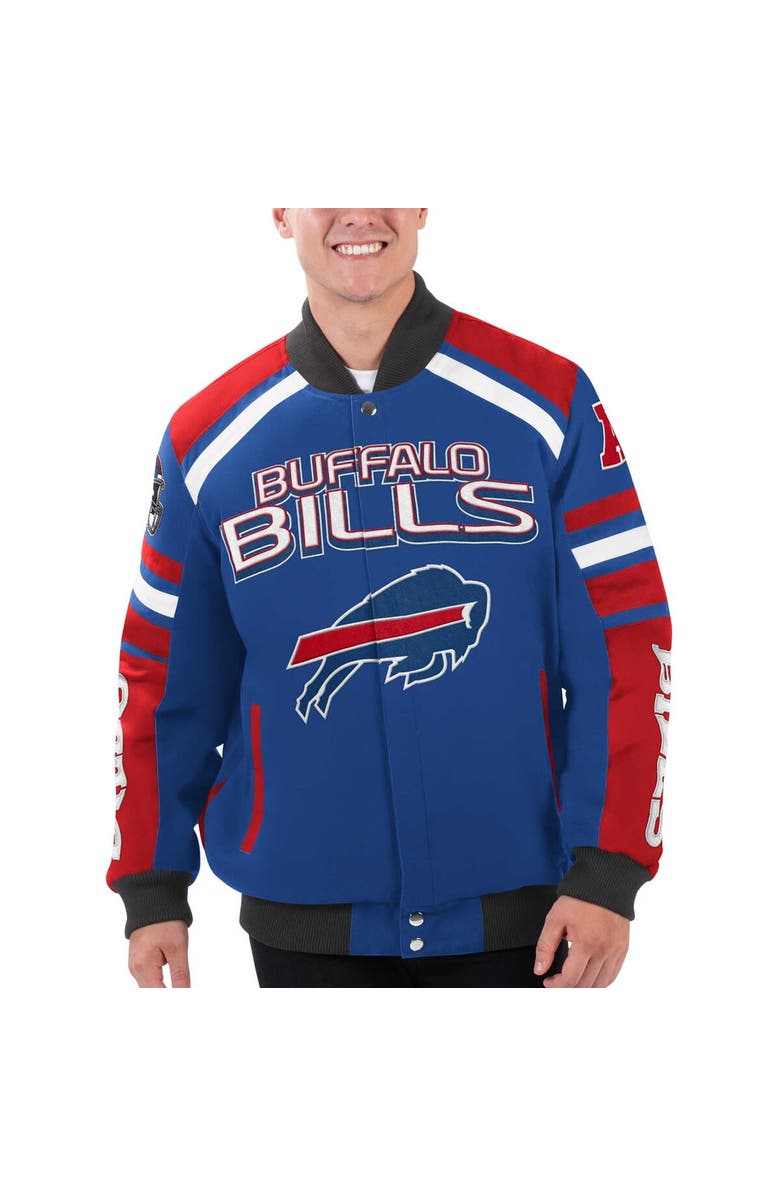 G-III SPORTS BY CARL BANKS Men's G-III Sports by Carl Banks Royal Buffalo Bills Power Forward Racing Full-Snap Jacket, Main, color, Royal