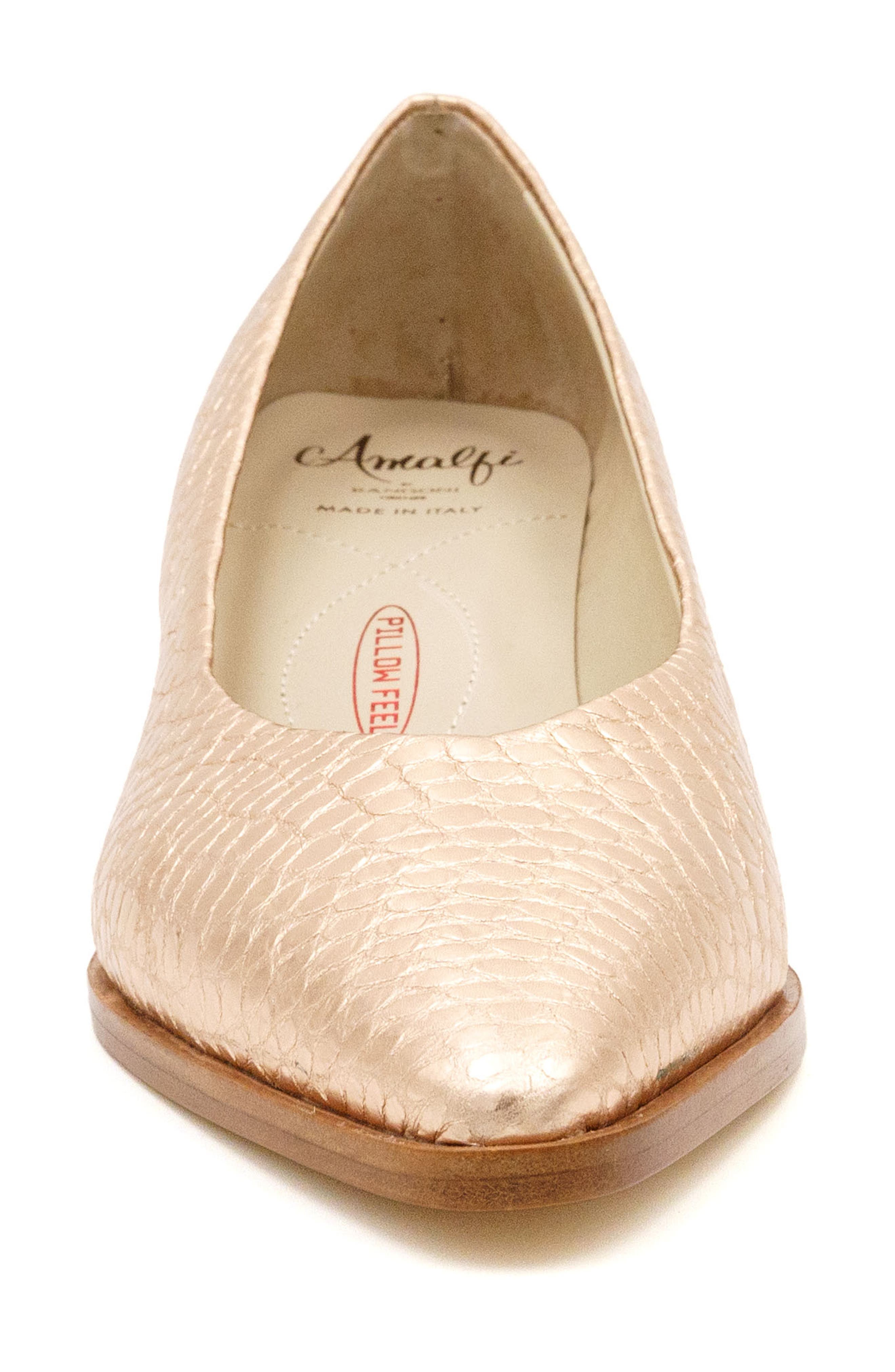 Amalfi by Rangoni Pacifico Pointed Toe Pump, Alternate, color, Rame Alabama