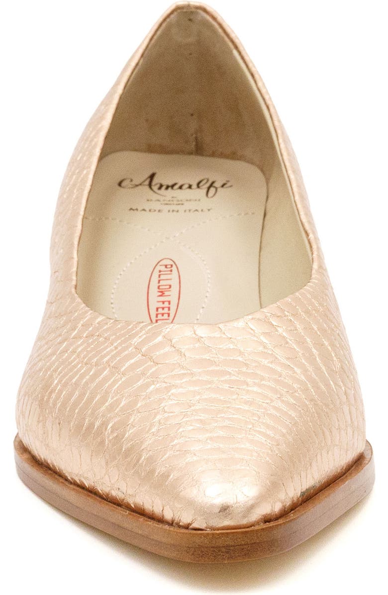 Amalfi by Rangoni Pacifico Pointed Toe Pump, Alternate, color, Rame Alabama