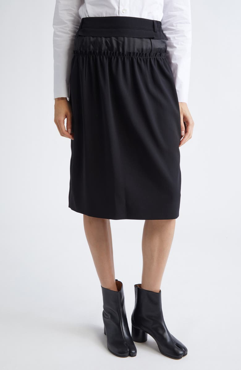 Maison Margiela Anonymity of the Lining Pencil Skirt, Main, color, Black