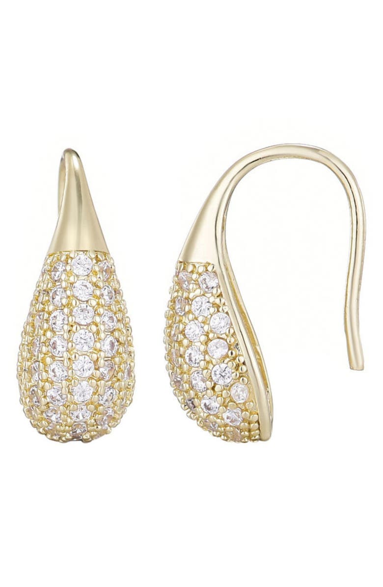 Adornia Cubic Zirconia Teardrop Earrings, Main, color, Gold