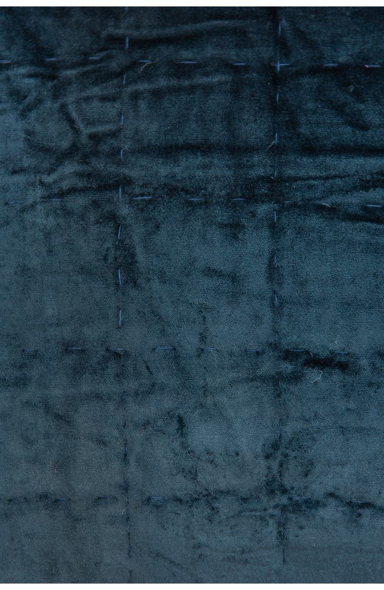 PARKLAND COLLECTION Cerro Transitional Solid Quilted Pillow - 20" x 20" - Dark Blue, Alternate, color, Dark Blue