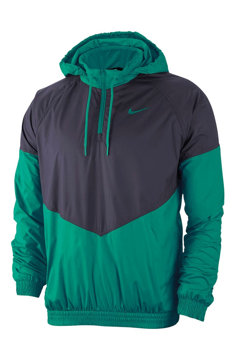 Nike SB Shield Quarter Zip Jacket, Main, color, Gridiron/ Neptune Green/ Green