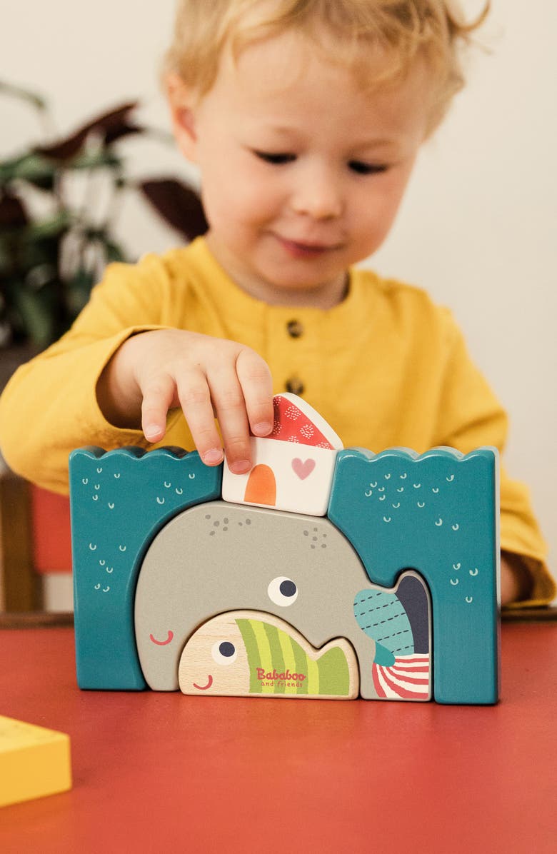 Bababoo and friends<sup>®</sup> Happy Wilma Whale My First Puzzle, Alternate, color, Grey / Blue