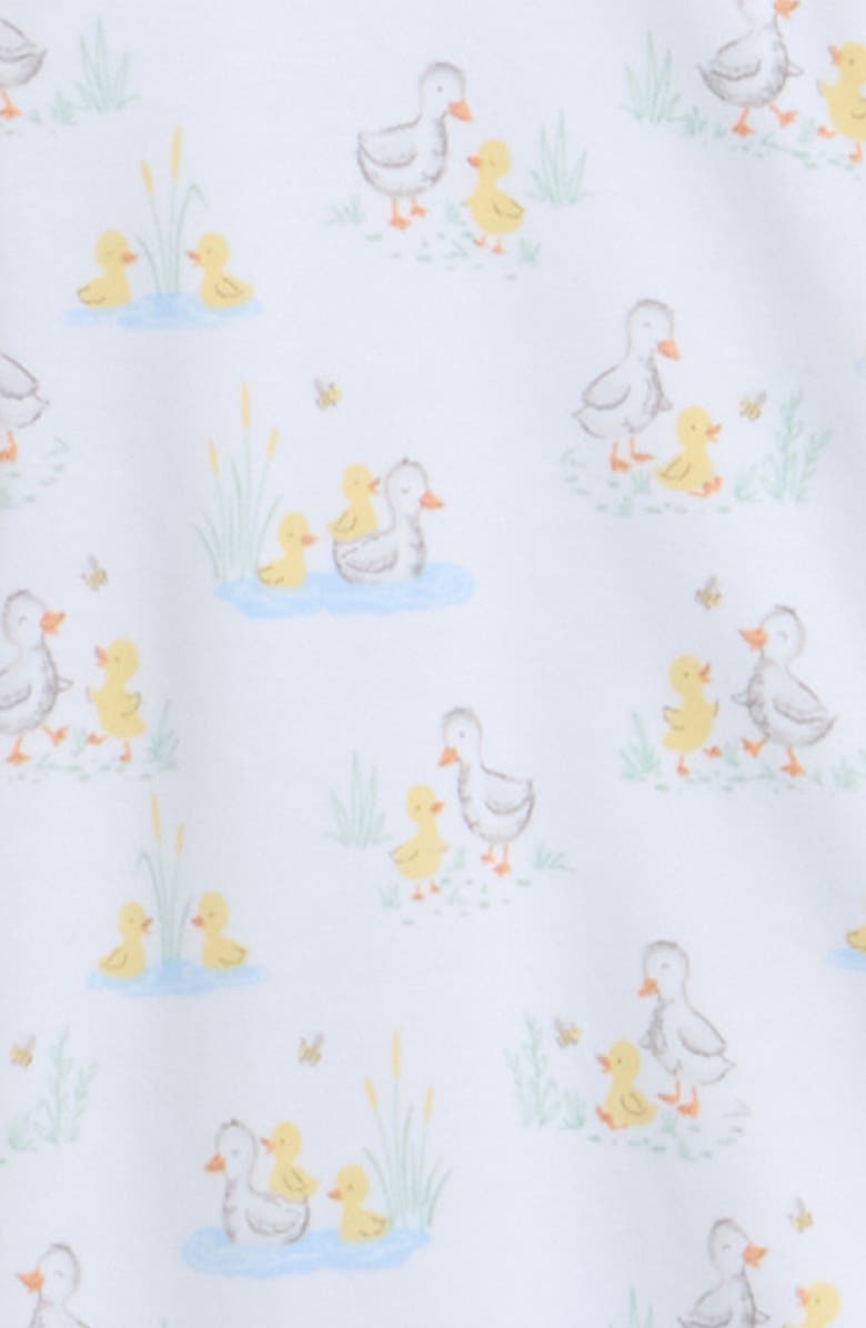 Kissy Kissy Pima Cotton Zip Footie, Alternate, color, White