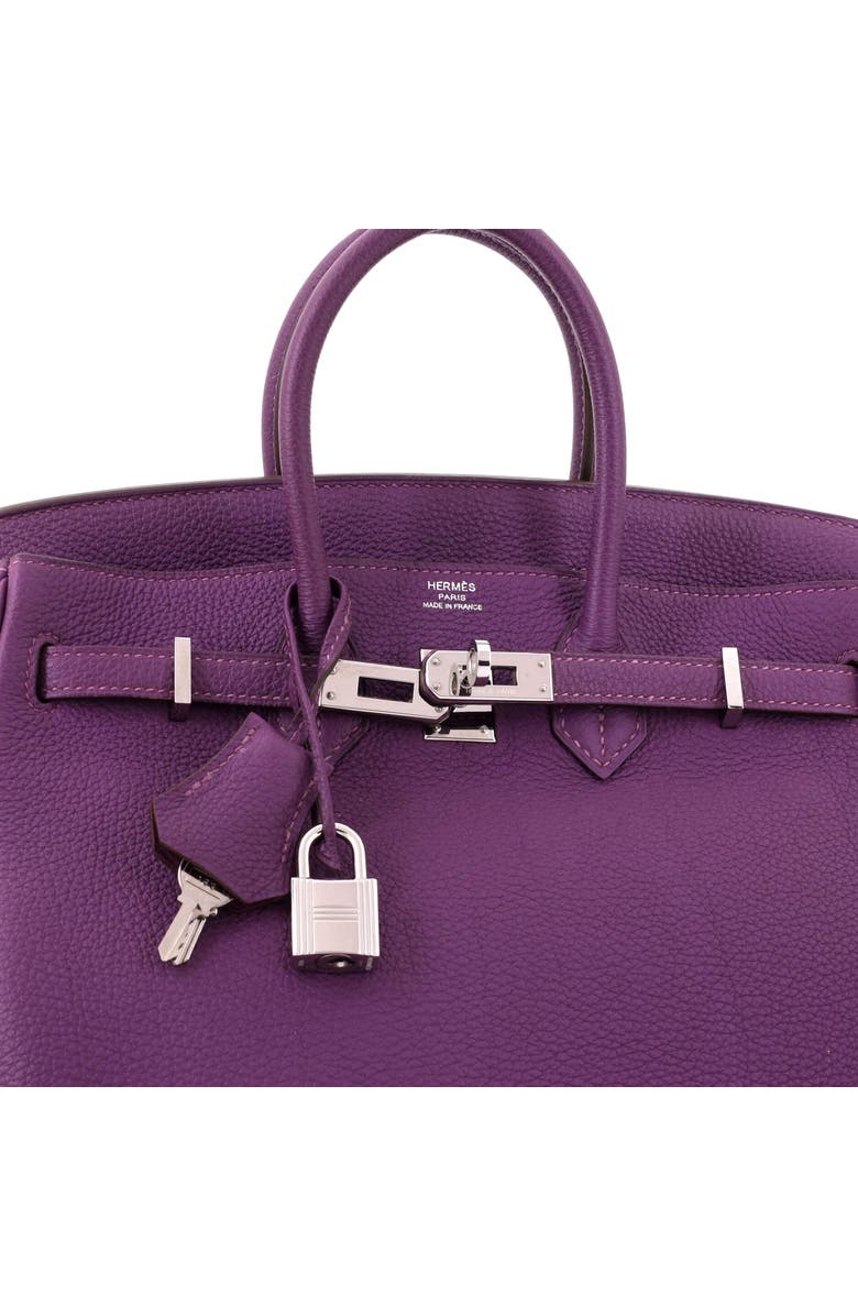Pre-Owned Hermes Birkin Handbag Purple Togo with Palladium Hardware 25, Alternate, color, Anemone
