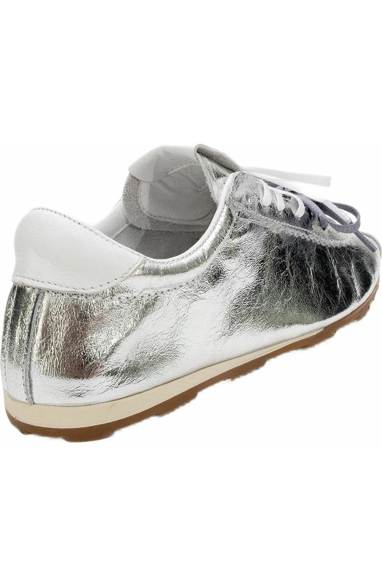 Forever & Always Shoes Crea Leather Sneakers, Alternate, color, Silver Leather