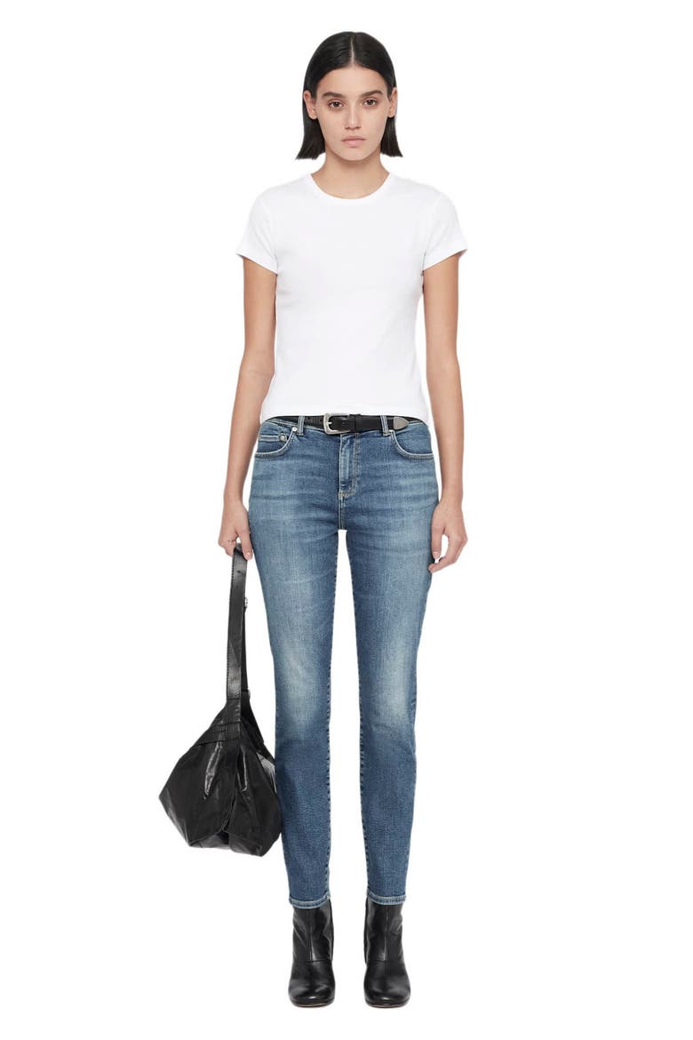 Miller Mid Rise Skinny Jeans, Alternate, color, MID INDIGO