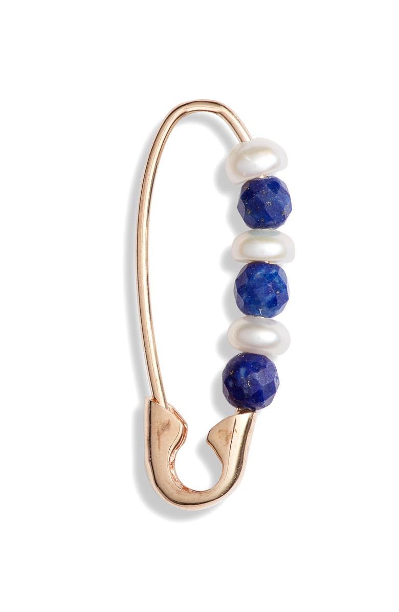 Loren Stewart Friendship Safety Pin Earring, Main, color, 