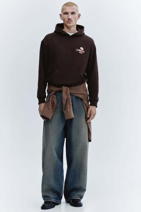 Relaxed Fit Printed Hoodie