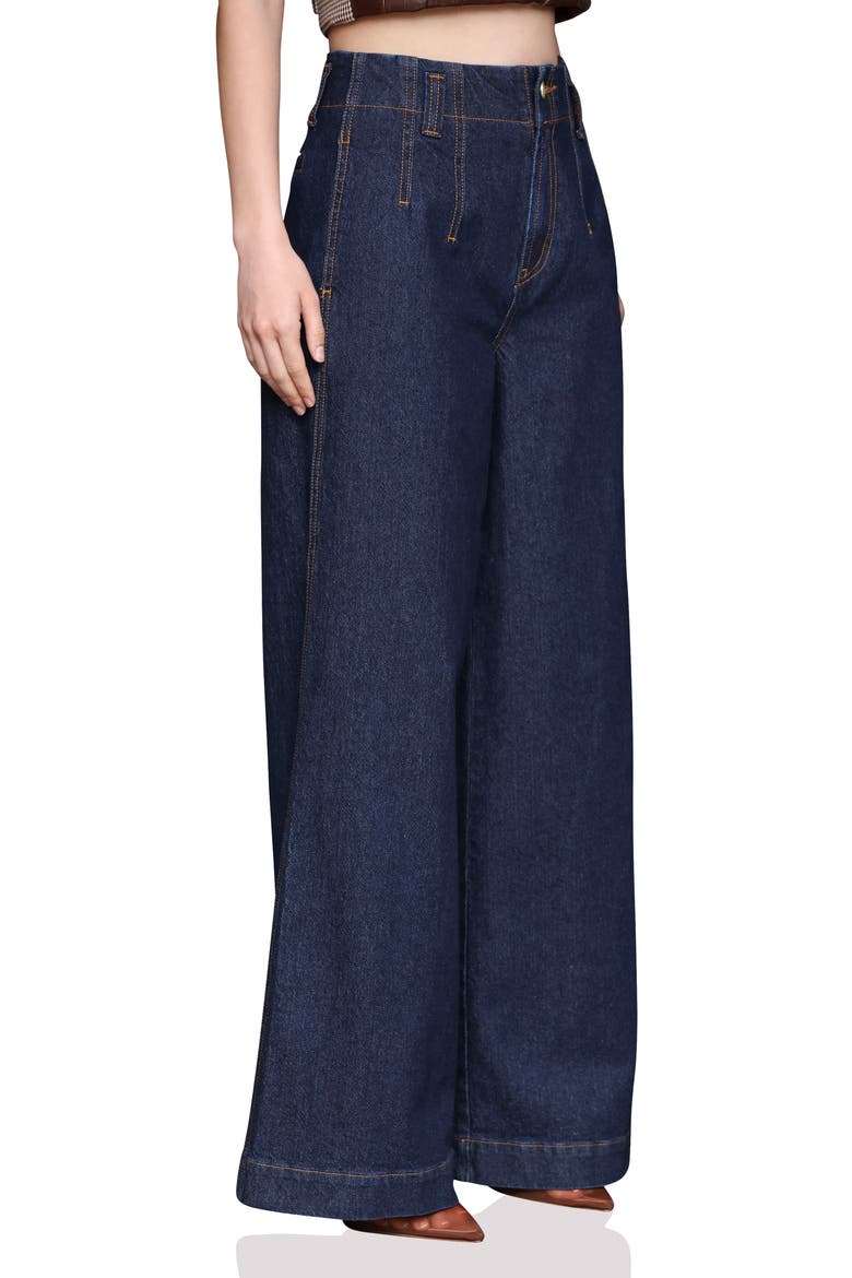 Hollywood Wide Leg Jeans, Alternate, color, RINSE WASH