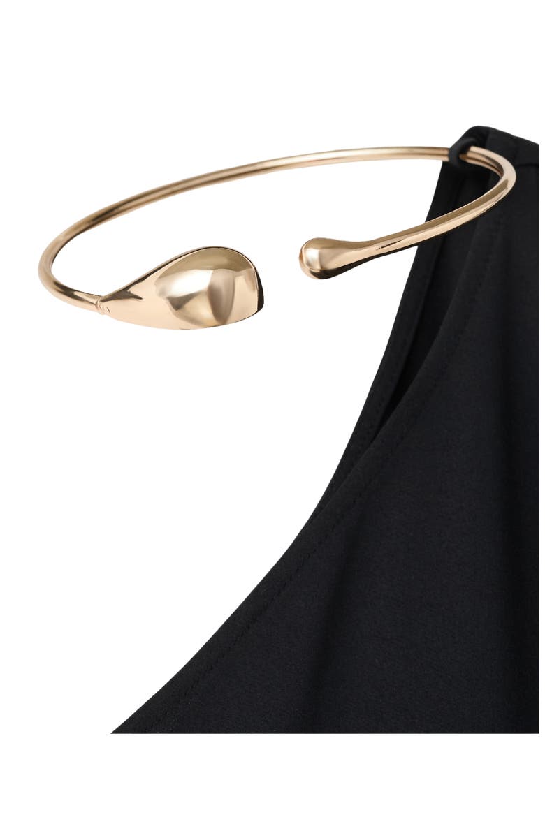 One-Shoulder Maxi Dress, Alternate, color, BLACK
