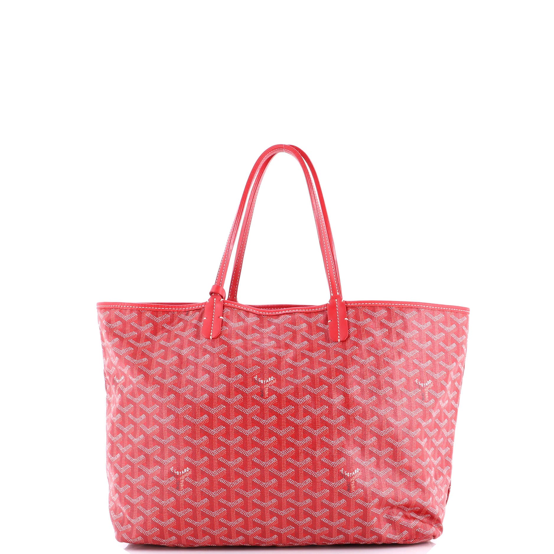 Pre-Owned Goyard Saint Louis Tote Coated Canvas GM, Alternate, color, Red