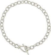 Sterling Forever Scottie Textured Chain Bracelet