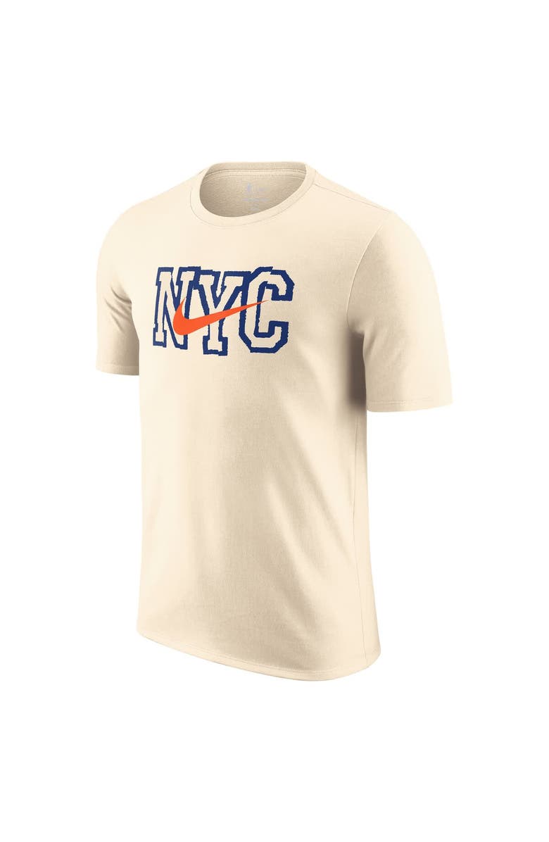 Nike Men's Nike  Natural New York Knicks 2025/26 City Edition Remix Essential Logo T-Shirt, Alternate, color, Natural