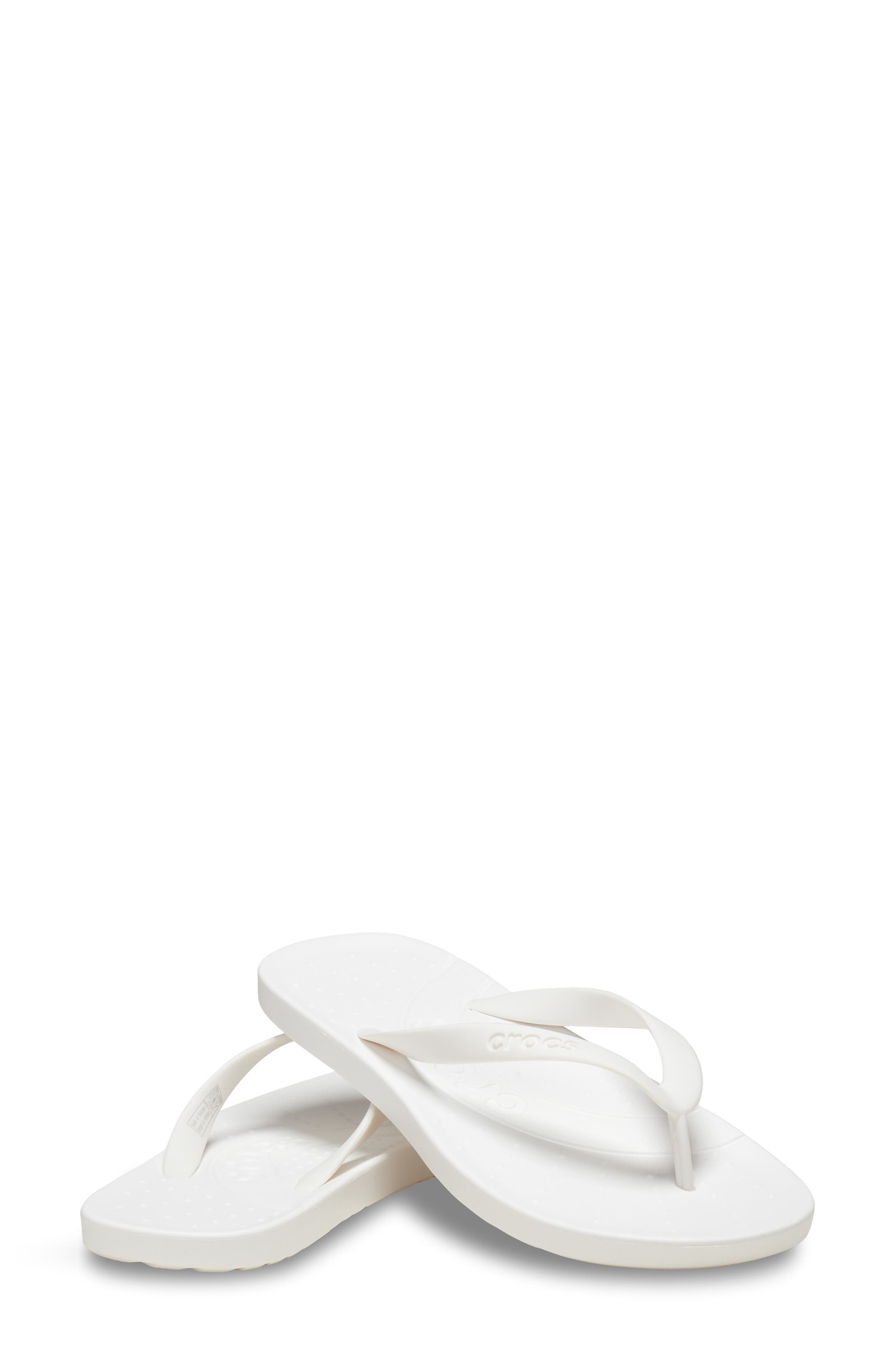 Gender Inclusive Flip Flop Sandal, Alternate, color, WHITE