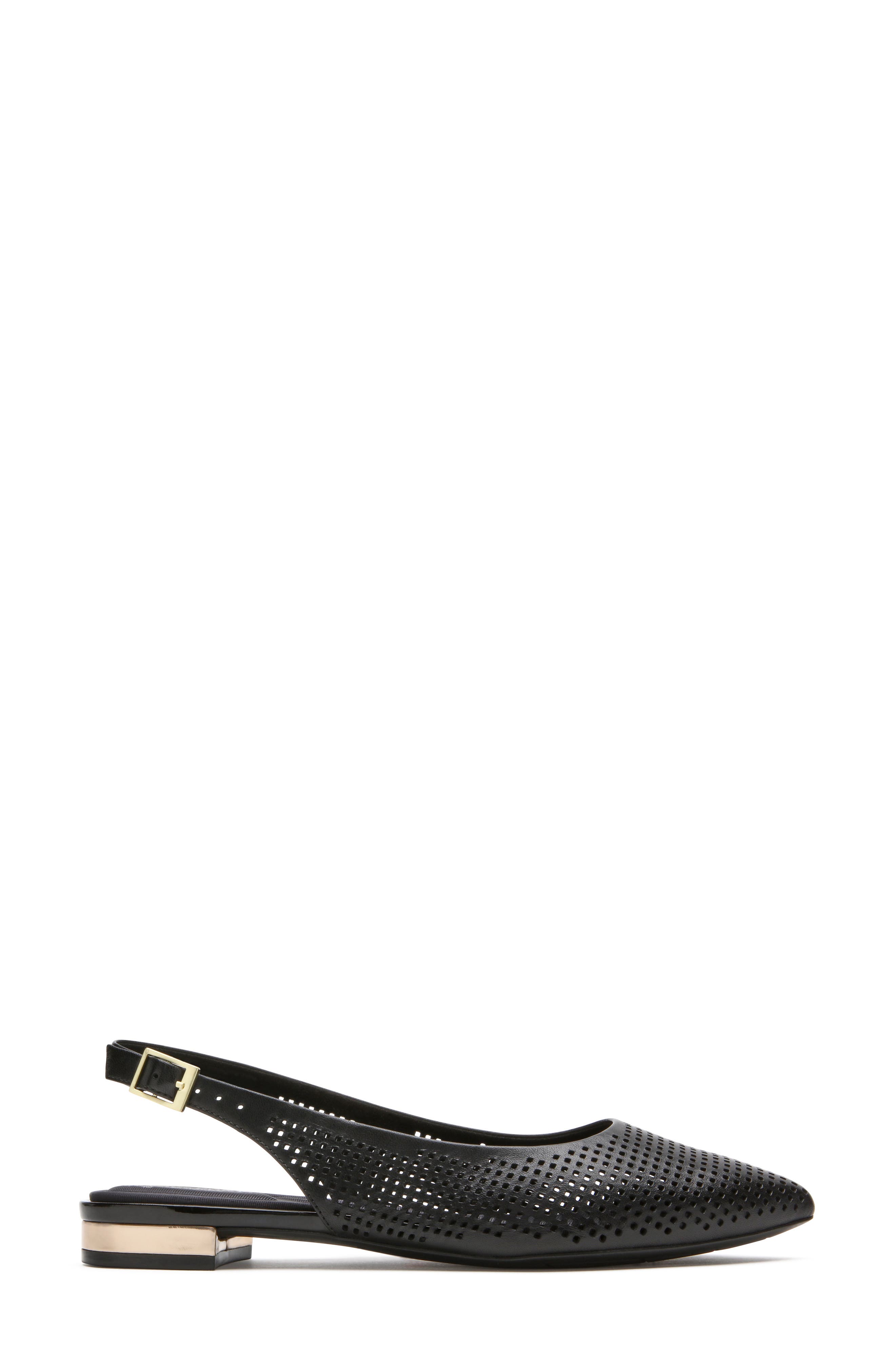Rockport Adelyn Perforated Slingback Flat, Alternate, color, 