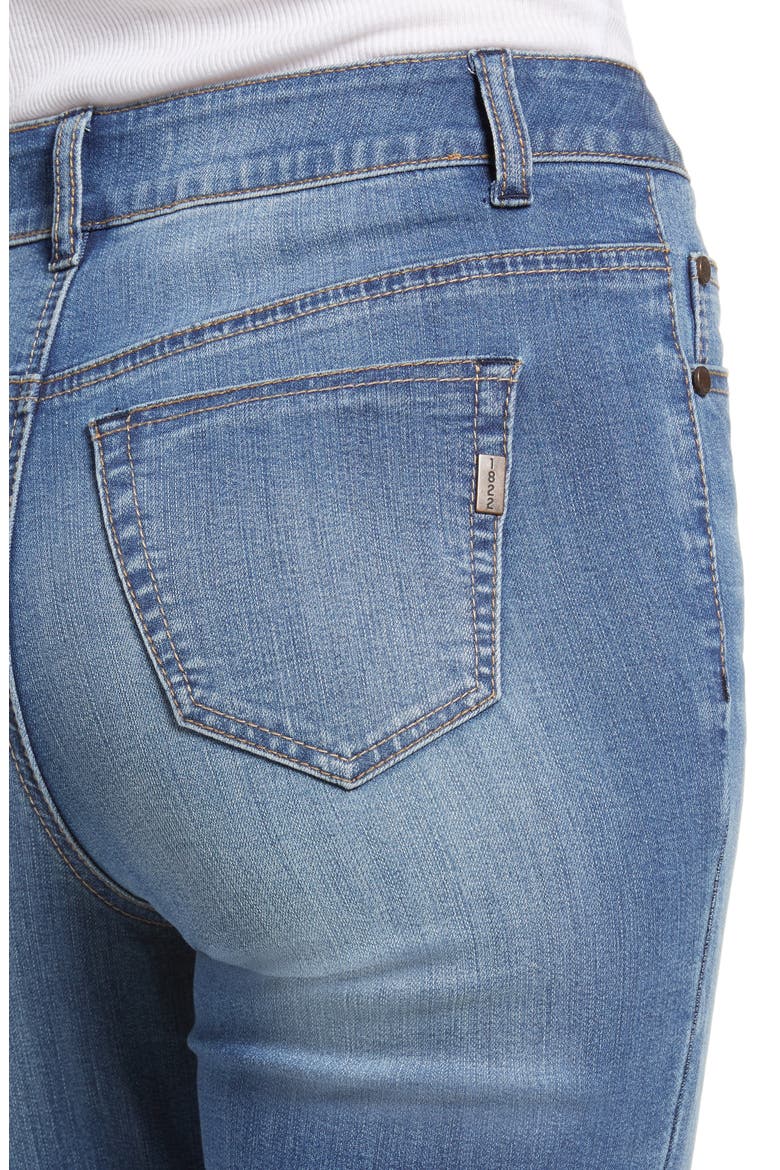 Ripped High Waist Crop Straight Leg Jeans, Alternate, color, RAFAELLA