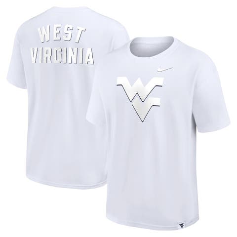 Men's Nike White West Virginia Mountaineers 2-Hit Statement Max90 T-Shirt