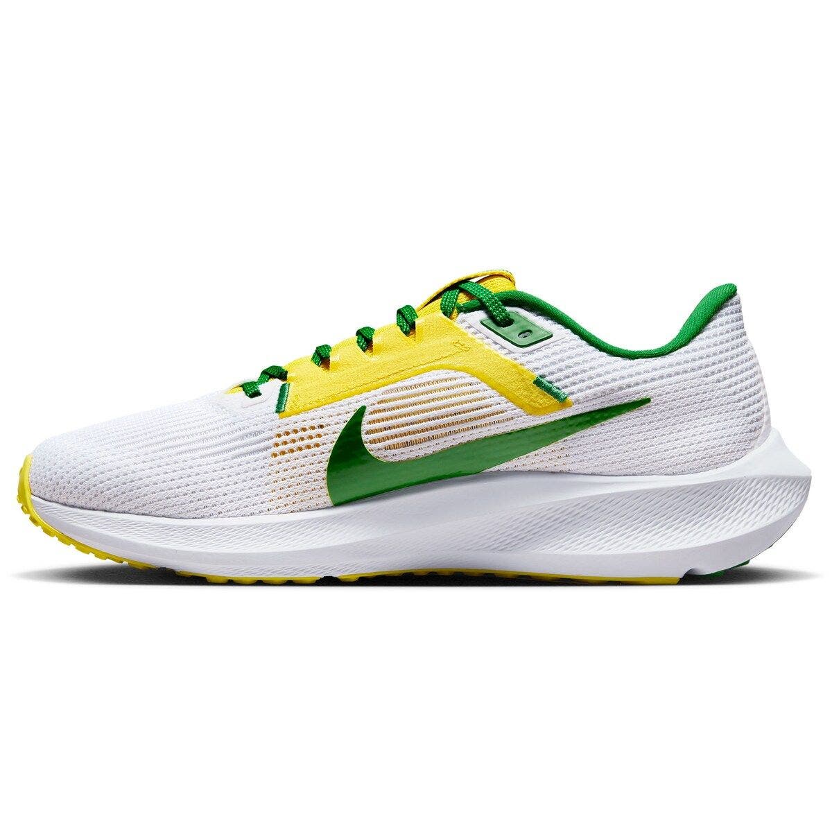 Nike Unisex Nike  White Oregon Ducks Zoom Pegasus 40 Running Shoe, Alternate, color, 