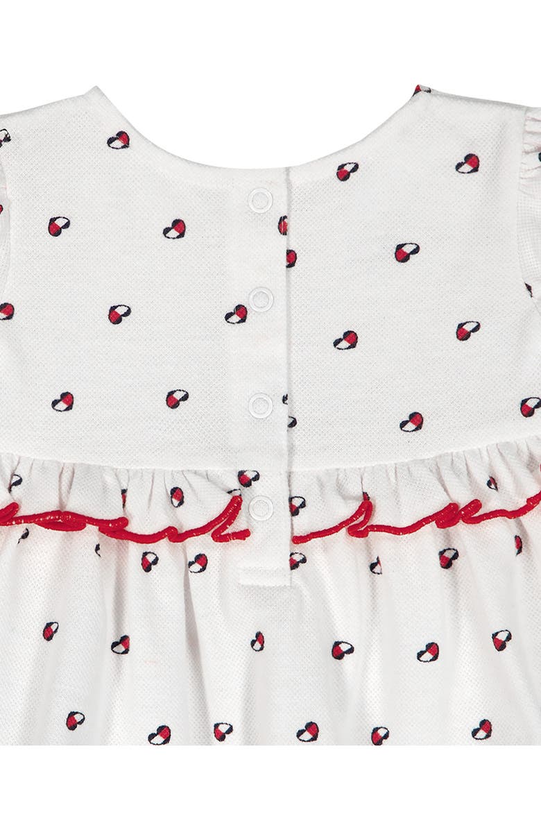 Tommy Hilfiger Tommy Heart Logo Top & Bloomers Set, Alternate, color, 