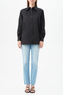 Trina Turk Litsa Oversized Poplin Button Up Top