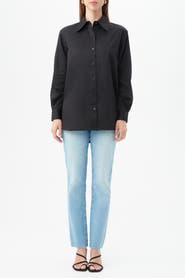 Trina Turk Litsa Oversized Poplin Button Up Top