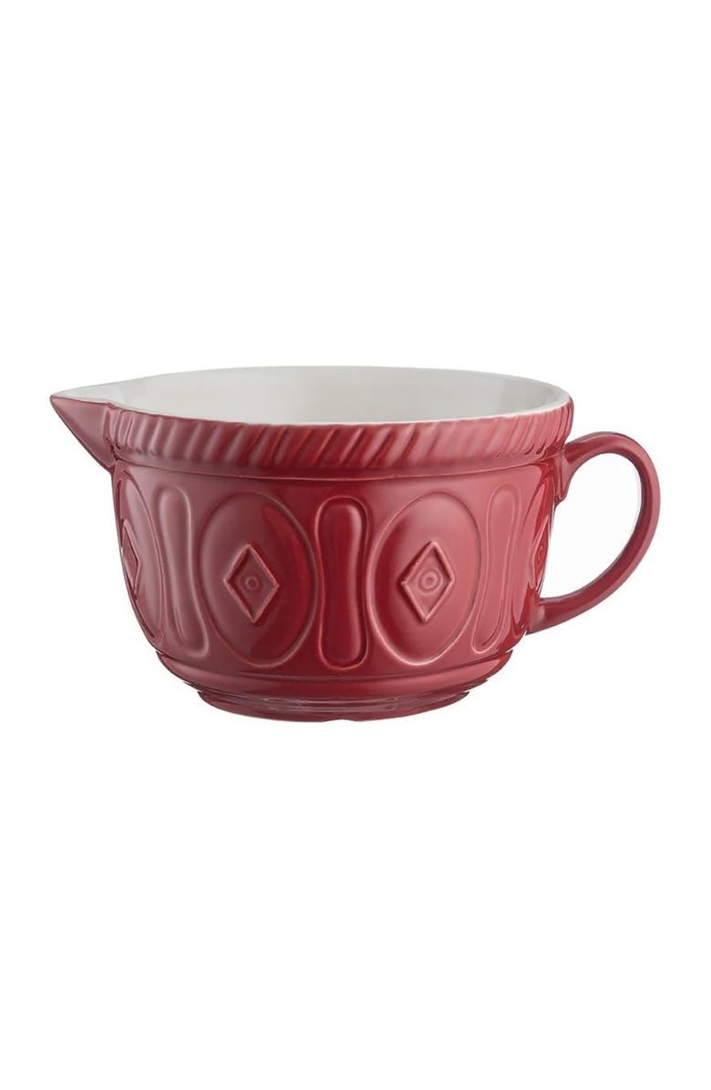 MASON CASH Color Mix Red Batter Bowl, 2.11 Quart, Main, color, 