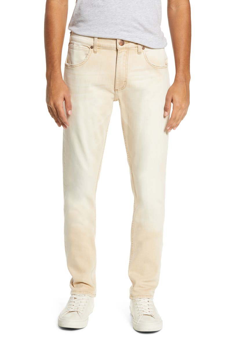 Larston Tapered Slim Fit Jeans, Main, color, LIGHT KHAKI