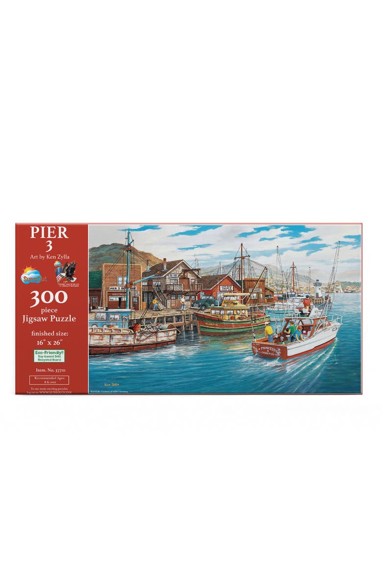 Pier 3 300 piece Jigsaw Puzzle for Adults, Alternate, color, Multicolor