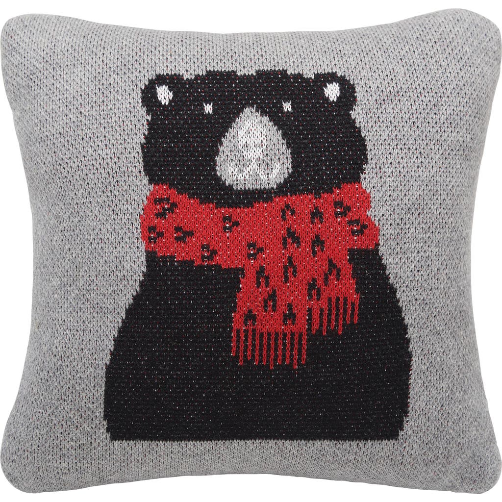 C & F Home C&f Home Winter Black Bear Small Christmas Accent Pillow, 10" X 10" In Black